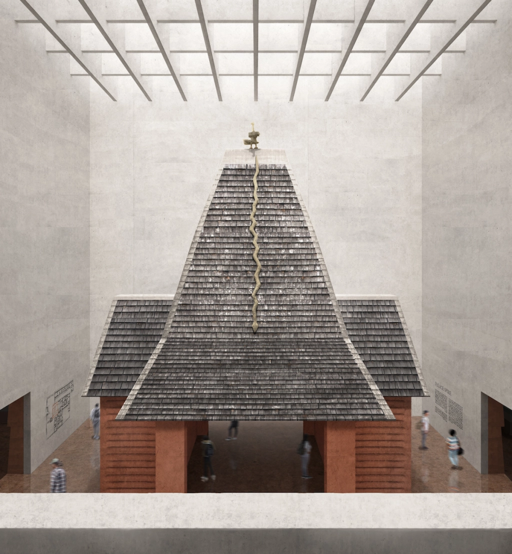 A picture illustration of gates and portals in the museum